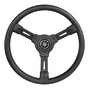 3-spoke steering wheel black 355 mm